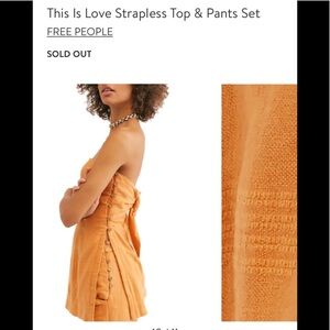 Free People Rust This is love set top only Large